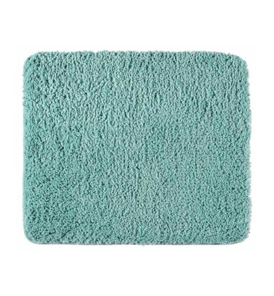 Tapis de bain Belize turquoise 55 x 65 cm, microfibre