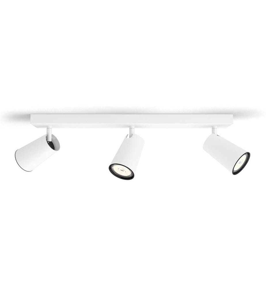 PHILIPS - Spot encastré Paisley, 3 x GU10, 5.5 W, blanc