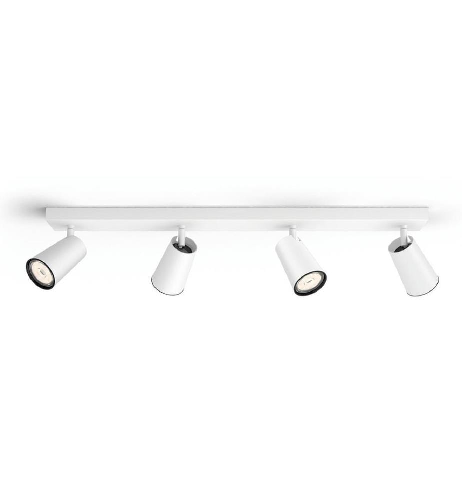 PHILIPS - Spot encastré Paisley, 4 x GU10, 5.5 W, blanc