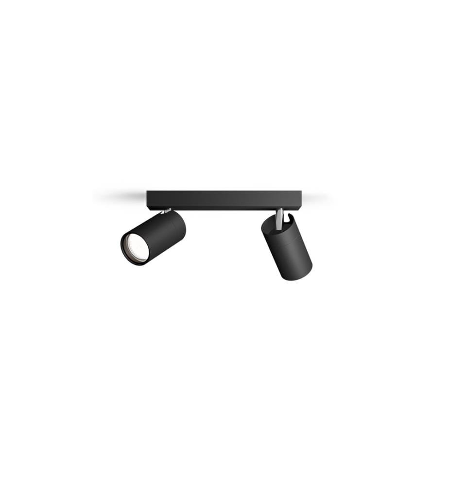 PHILIPS - Spot encastré Idris GU10, IP44 Noir, sans ampoule