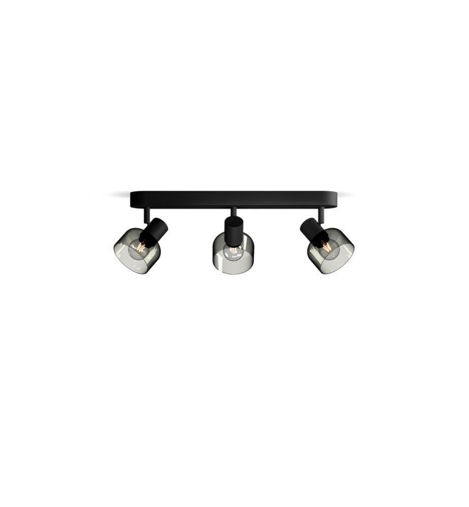PHILIPS - Spot encastré Sleet 3 spots pour E14 Noir, sans ampoule