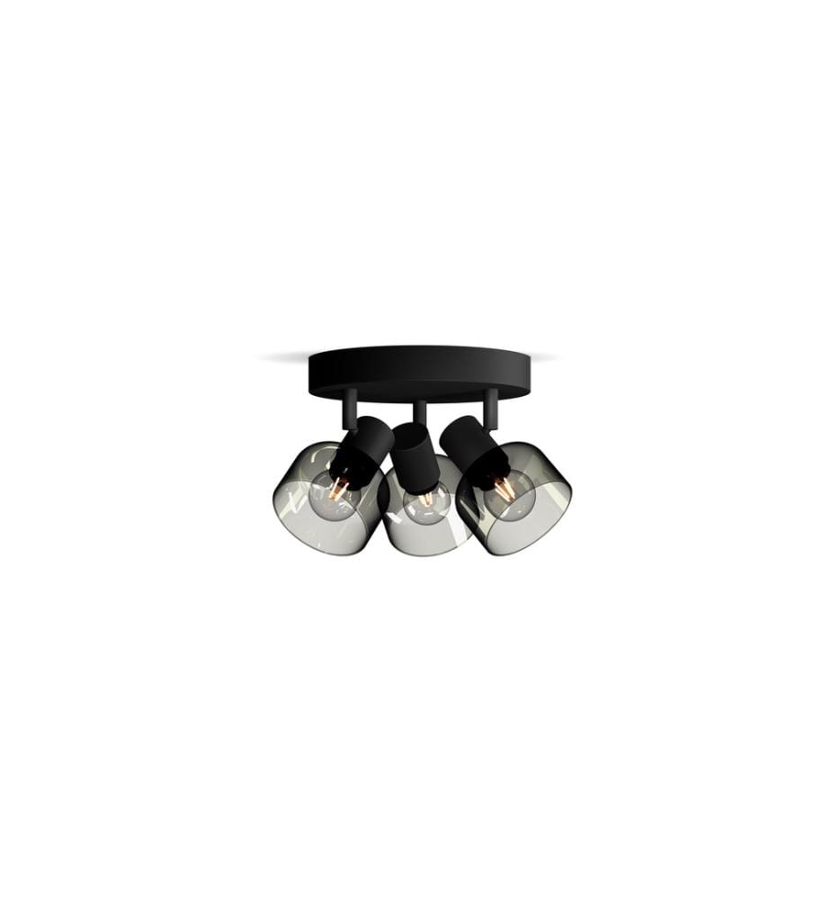 PHILIPS - Spot encastré Sleet 3 spot pour E14, rond Noir, sans LM