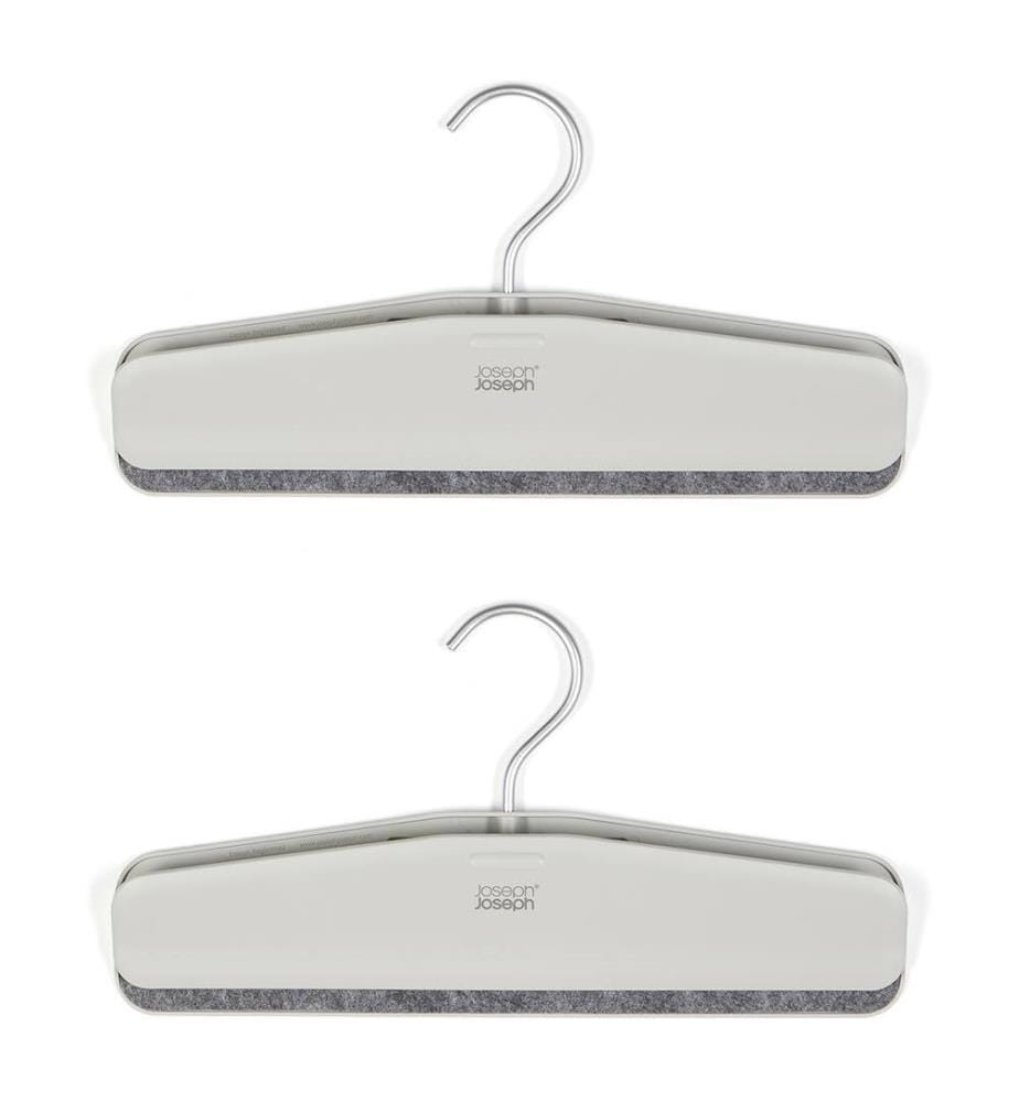 Set de 2 cintres écrus pour jupes et pantalons Orderly™ Easy-grip - Ecru