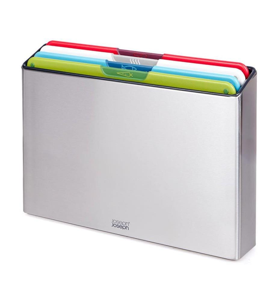 Set de 4 Planches à Découper Multicolore en Inox Folio™ Icon - Gris
