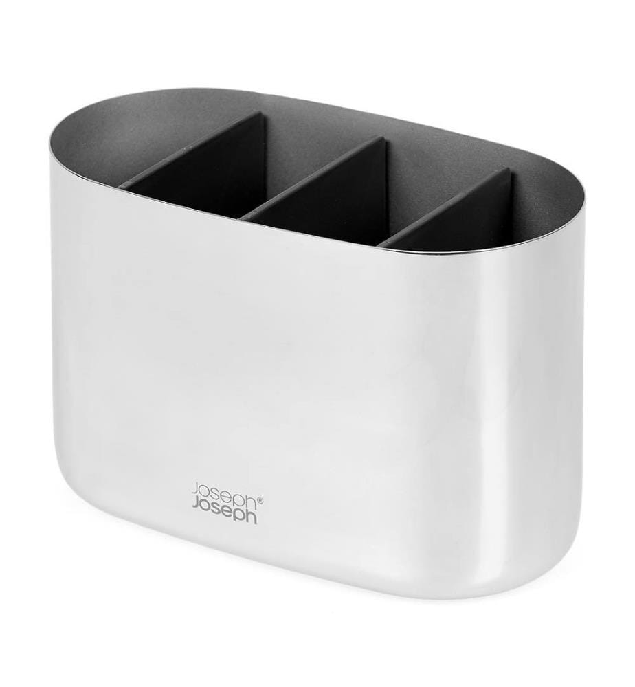 Grand Porte-Brosses à Dents en Inox EasyStore™ Luxe - Gris