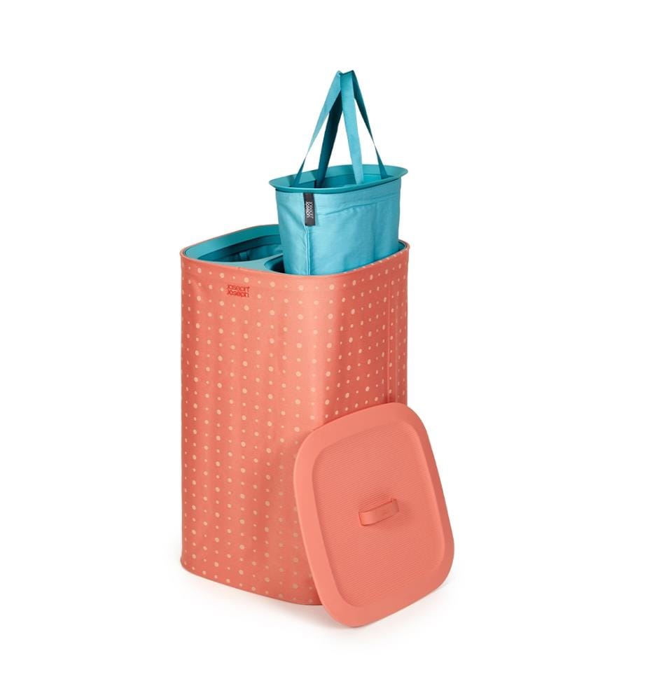 Panier de séparation du linge Tota Pop 60 L - Orange et Bleu