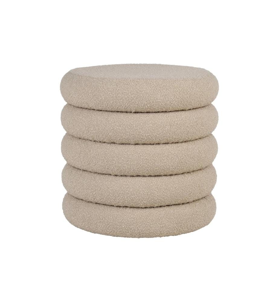 House Nordic - Pouf Brooklyn 44 x 44 cm, Beige