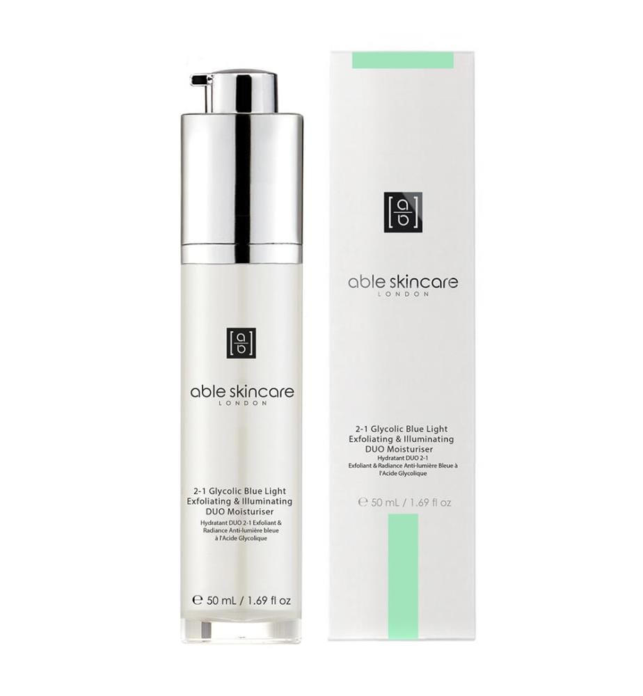 Hydratant Duo 2-1 Exfoliant & Radiance Anti-lumière bleue à l'Acide Glycolique - 50 ml