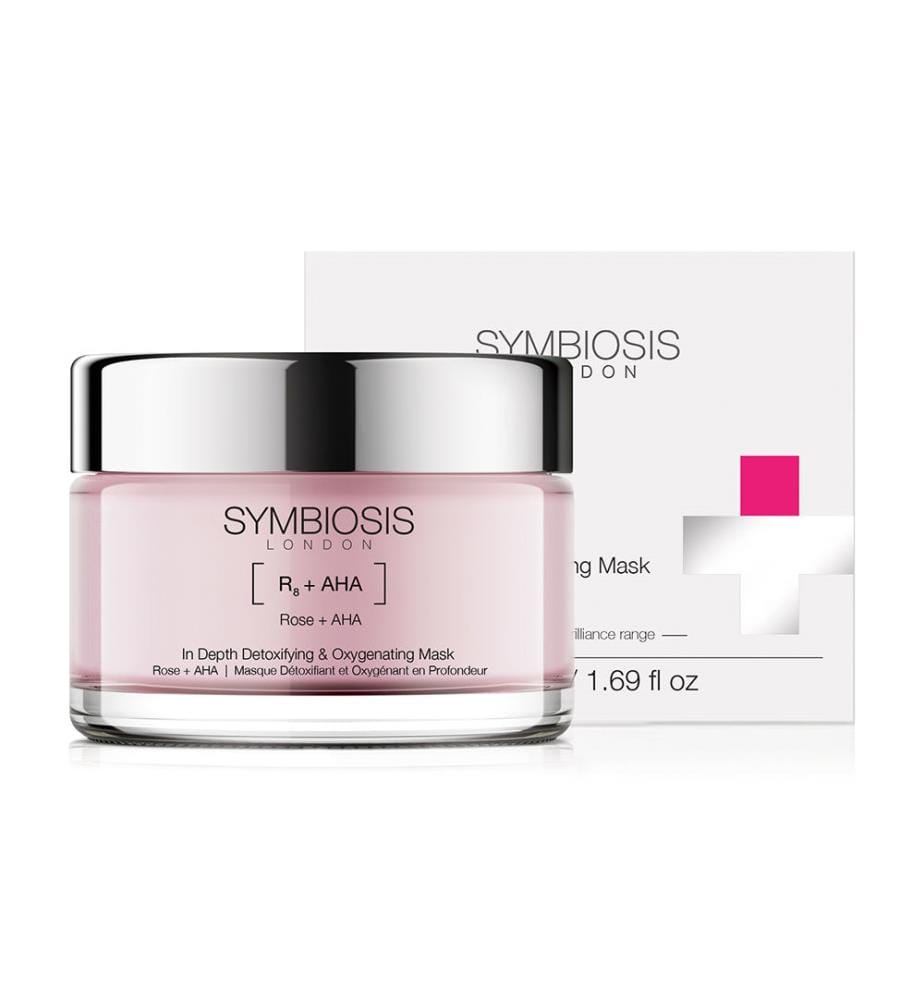 Masque détoxifiant et oxygénant en profondeur Rose + AHA - 50ml