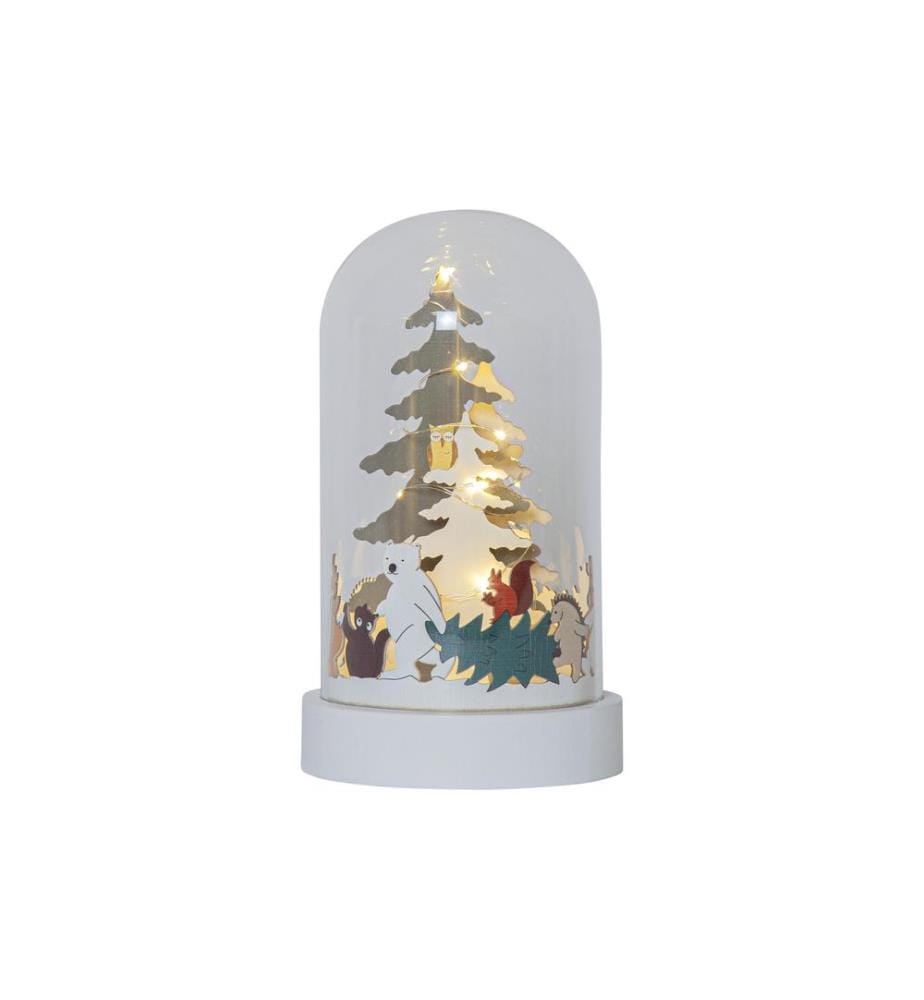 STAR TRADING - Décoration en verre Forest Friends, Ø 11.5 cm