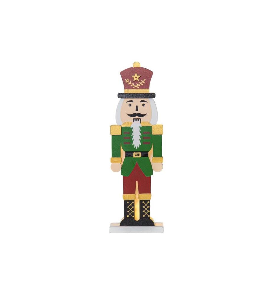 STAR TRADING - Figurine LED Nutcracker, 25 cm, vert