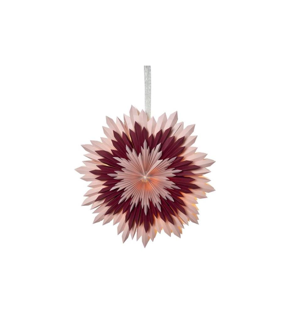 STAR TRADING - Étoile en papier Ice, Rose, Ø 50 cm