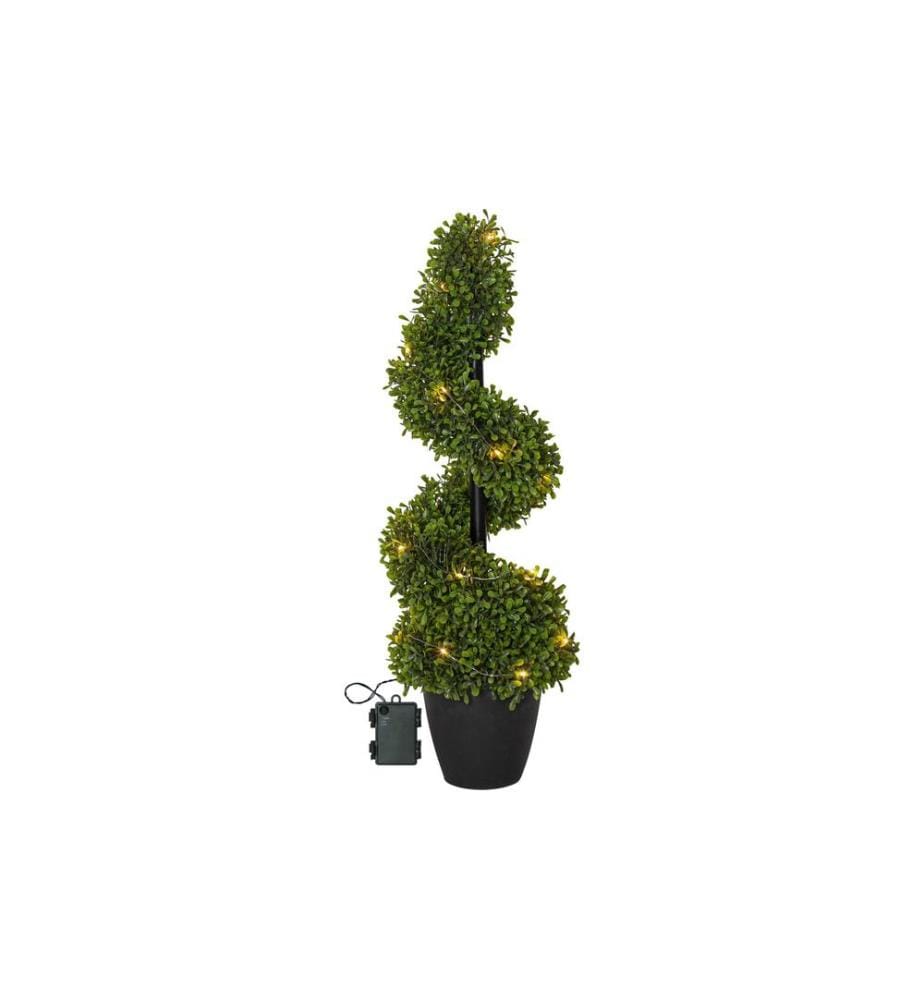 STAR TRADING - Arbre Buxbom, 0.65 m, Vert, 20 LED