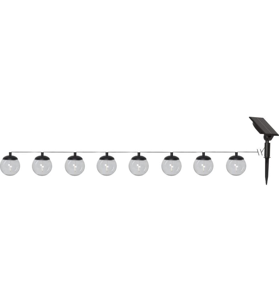 STAR TRADING - Guirlande lumineuse Globe solaire, 8 LED, 2.1 m, noir