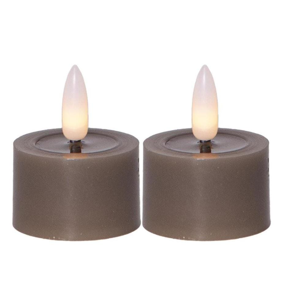 STAR TRADING - Bougie à chauffe-plat LED 2 Pack Flow 5 cm – môle