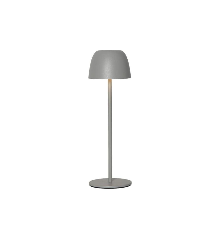 STAR TRADING - Lampe de table à accu Ronda IP54, blanc chaud, gris