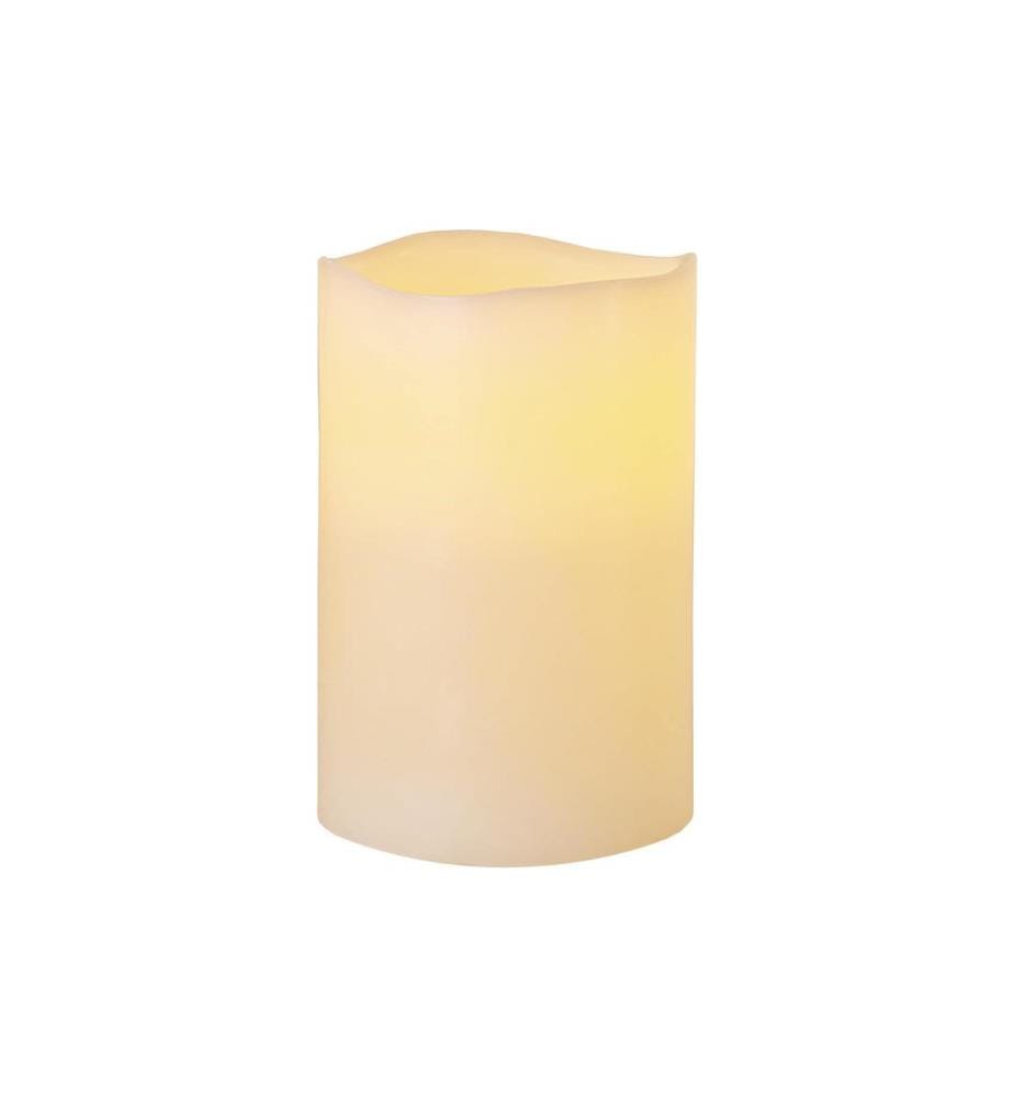 STAR TRADING - Bougie LED Big Ø 10 x 15 cm, Beige