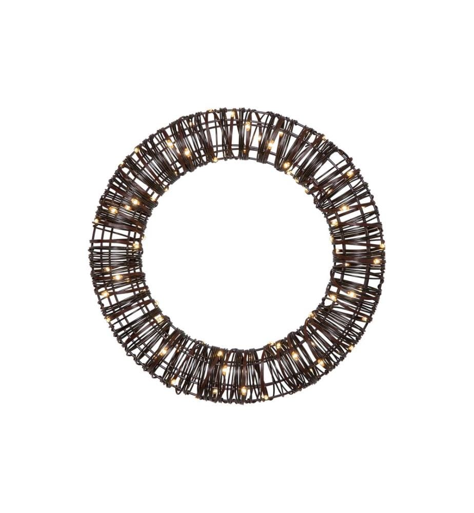 STAR TRADING - Couronne LED Vicke Wreath, Blanc chaud