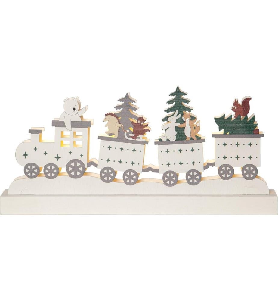 STAR TRADING - Décoration de table Amis de la forêt, 37 cm, multicolore