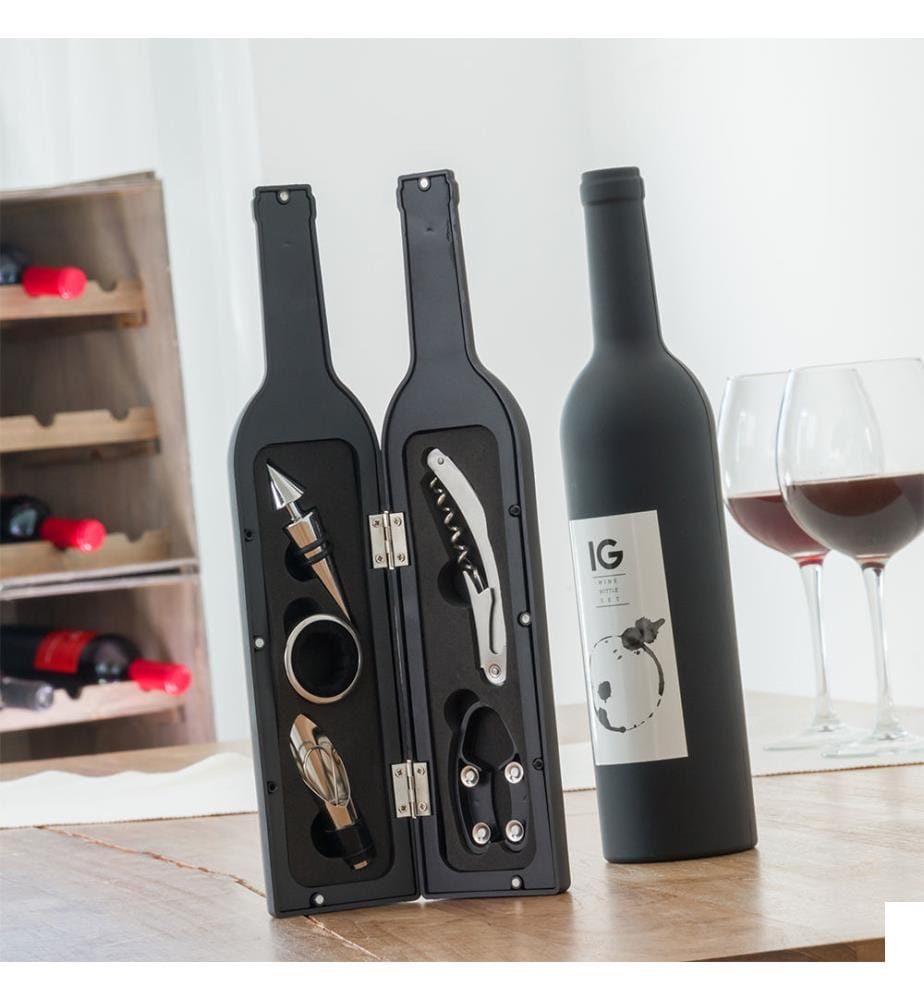 Set Wine Case Bottle 5 Pieces