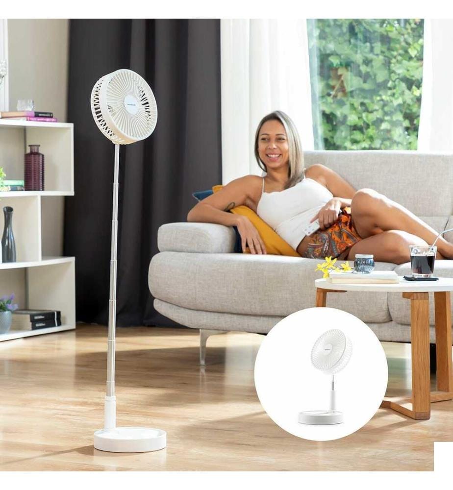 Ventilateur Rechargeable Pliable 3 en 1 Fandle Ø7,7'' 7200 mAh