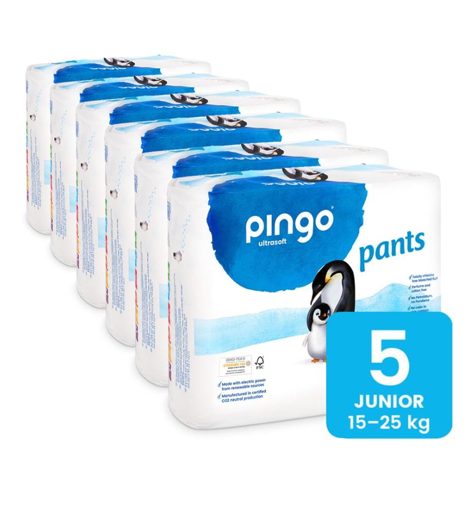 6 Paquets de 28 Culottes d'Apprentissage Taille 5, 15-25 kg - La Couche Suisse Climatiquement Neutre