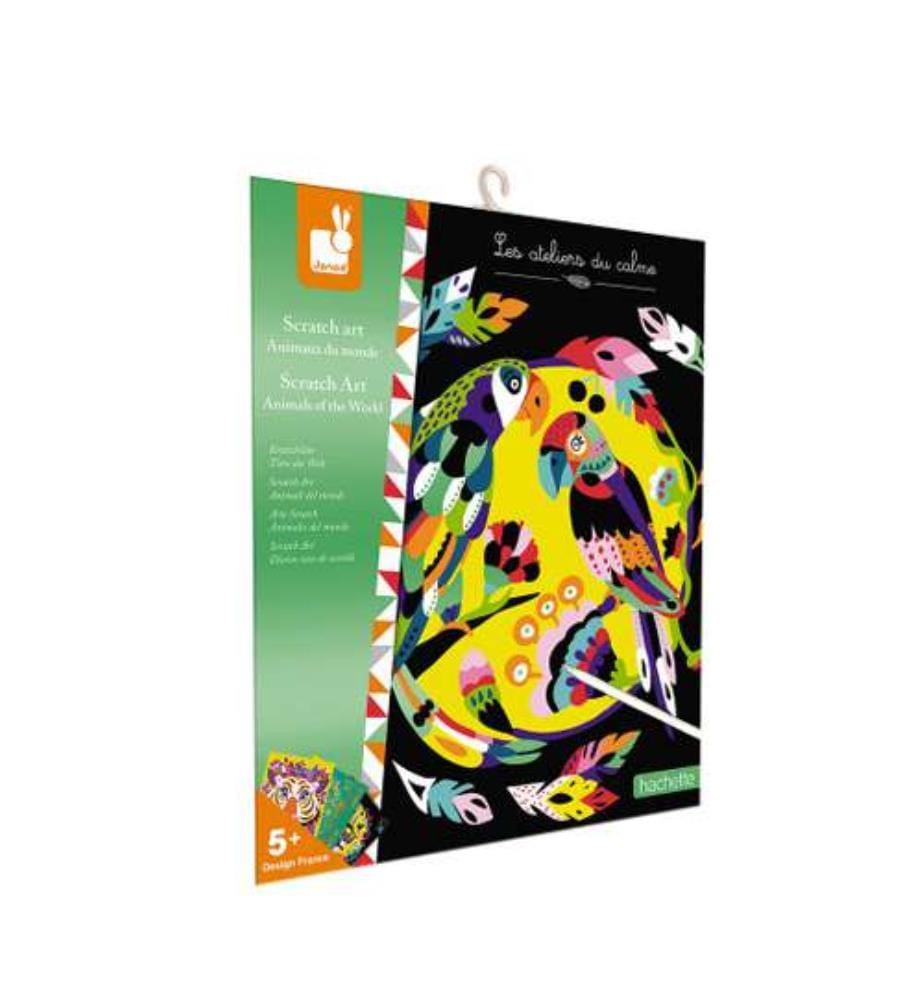 07891 - Scratch Art Animaux Du Monde - Les Ateliers Du Calme