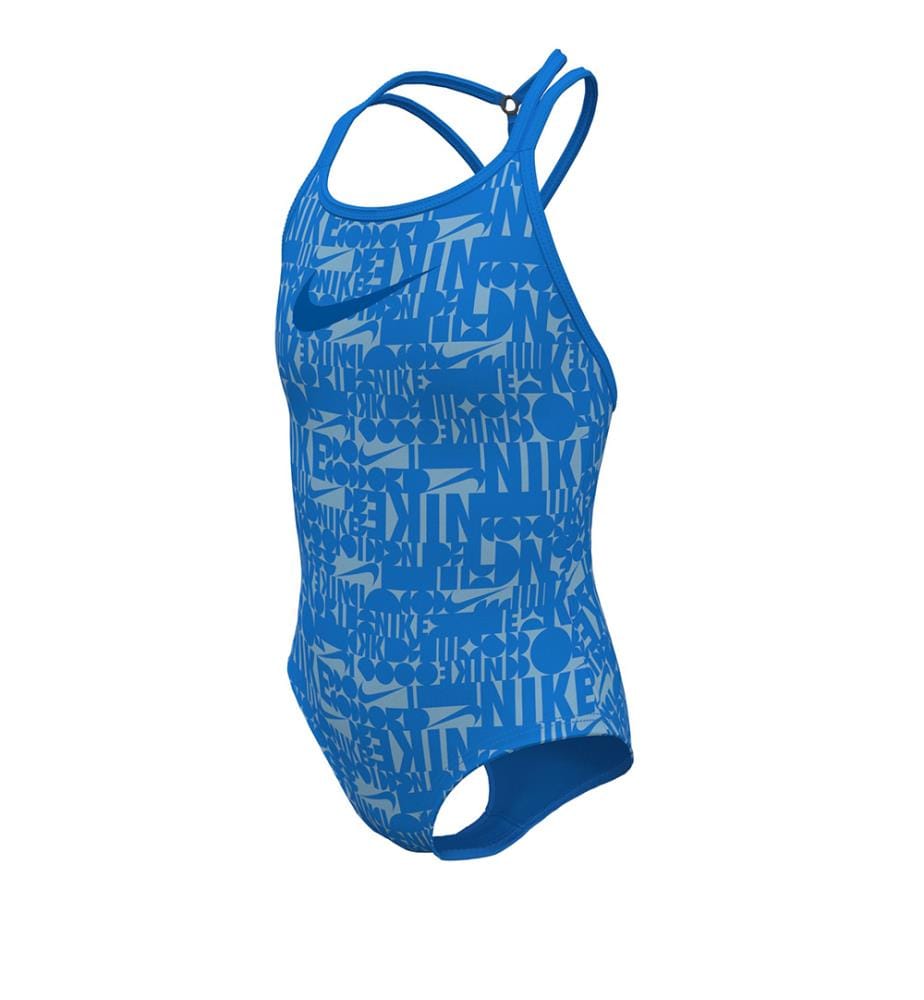 Maillot de Bain Une-Pièce Retro Flow T-Crossback - Photo Blue