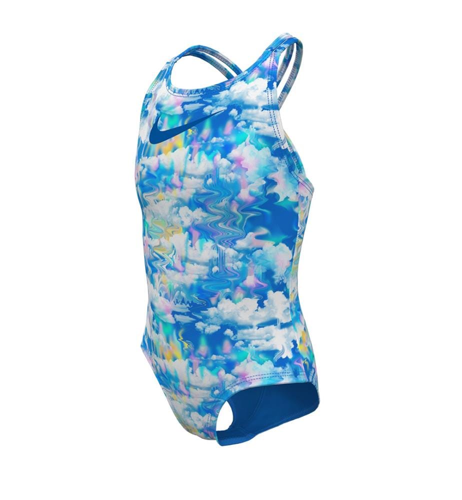 Maillot de bain une pièce Dream Clouds Spiderback - Photo Blue