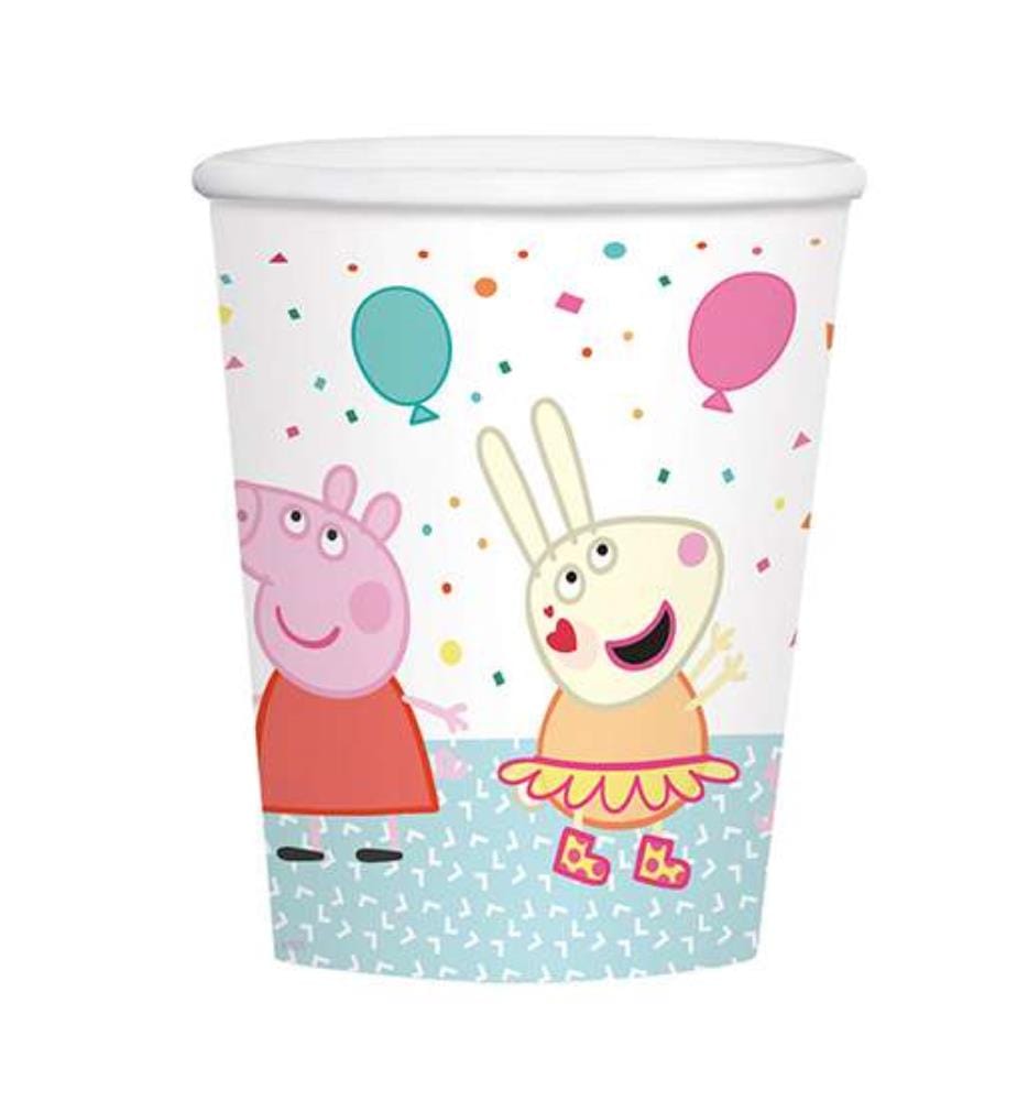 8 Gobelets 250ml Peppa Pig