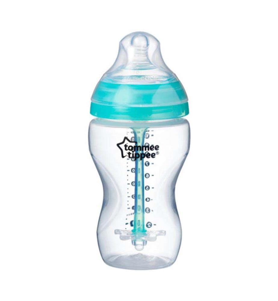 Biberon, Advanced Anti-Colic, Alimentation moyenne, 340 ml - Transparent et Bleu