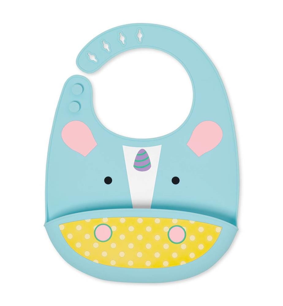 Bavoir en Silicone, Zoo Licorne