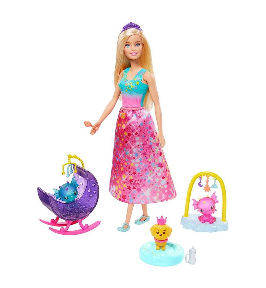 Barbie Coffret Princesse - Honey et Bébés Dragons