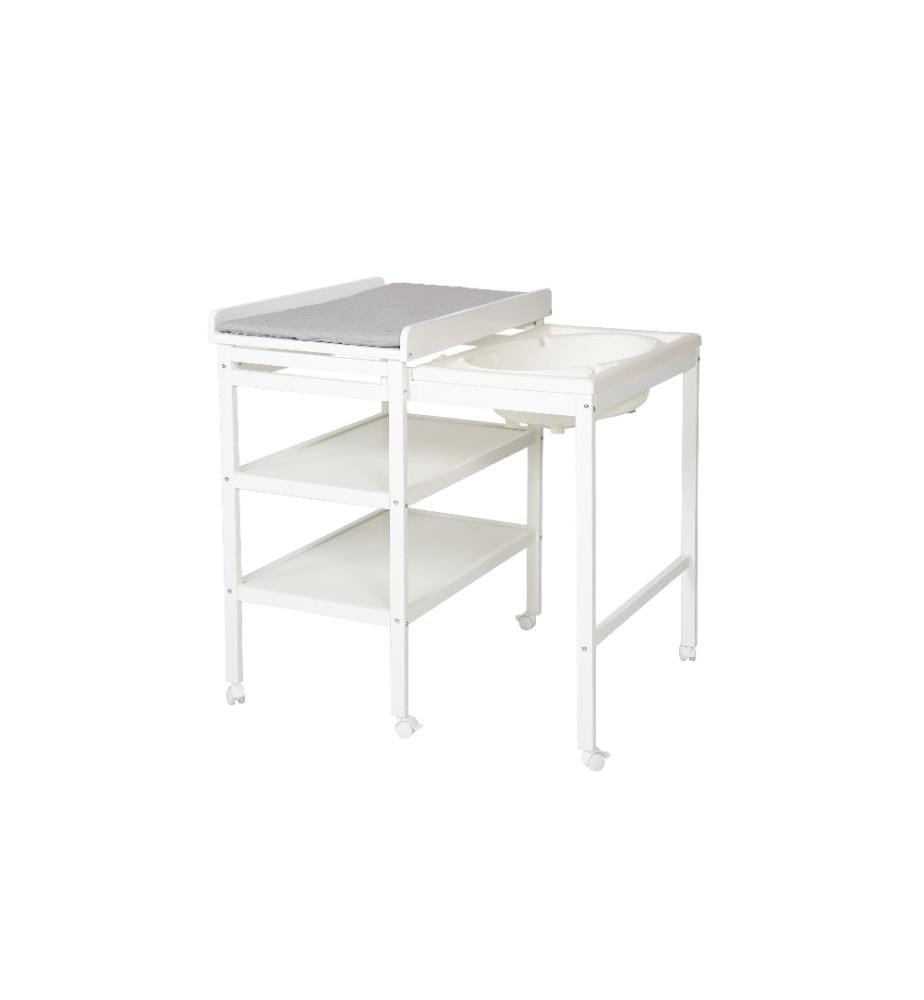 Combiné bain/changement blanc