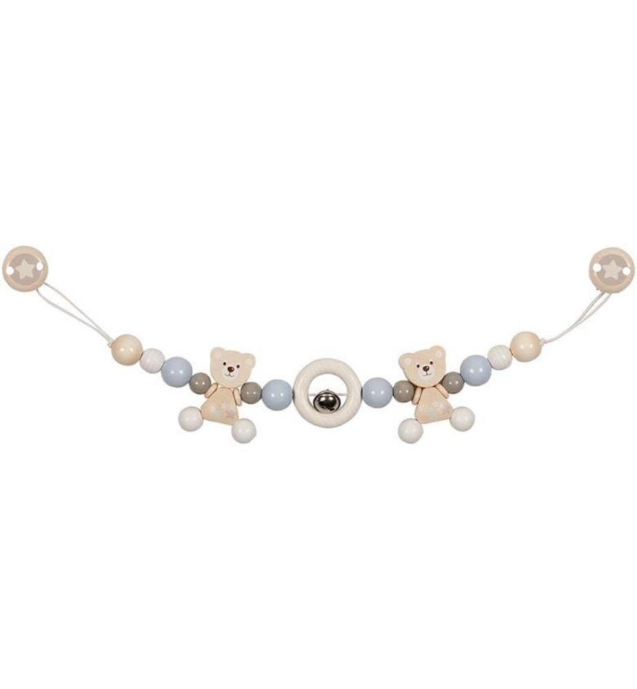Chaîne de poussette bébé ourson avec clips