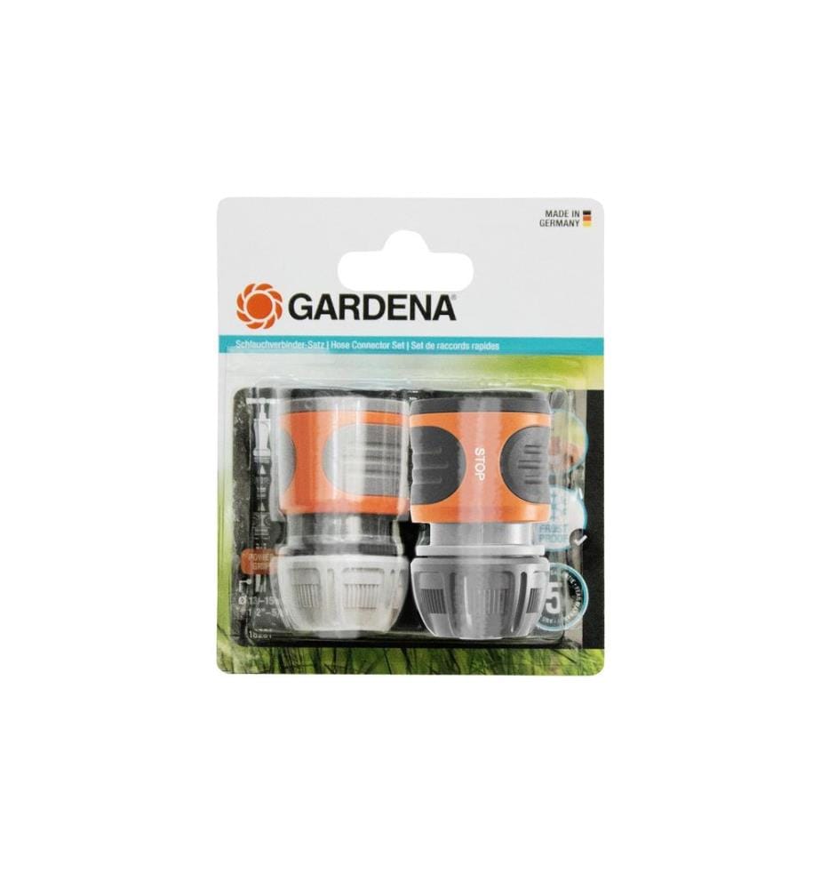 GARDENA - Raccord pour tuyaux Jeu de deux, 13 mm (1/2) & 15 mm (5/8)