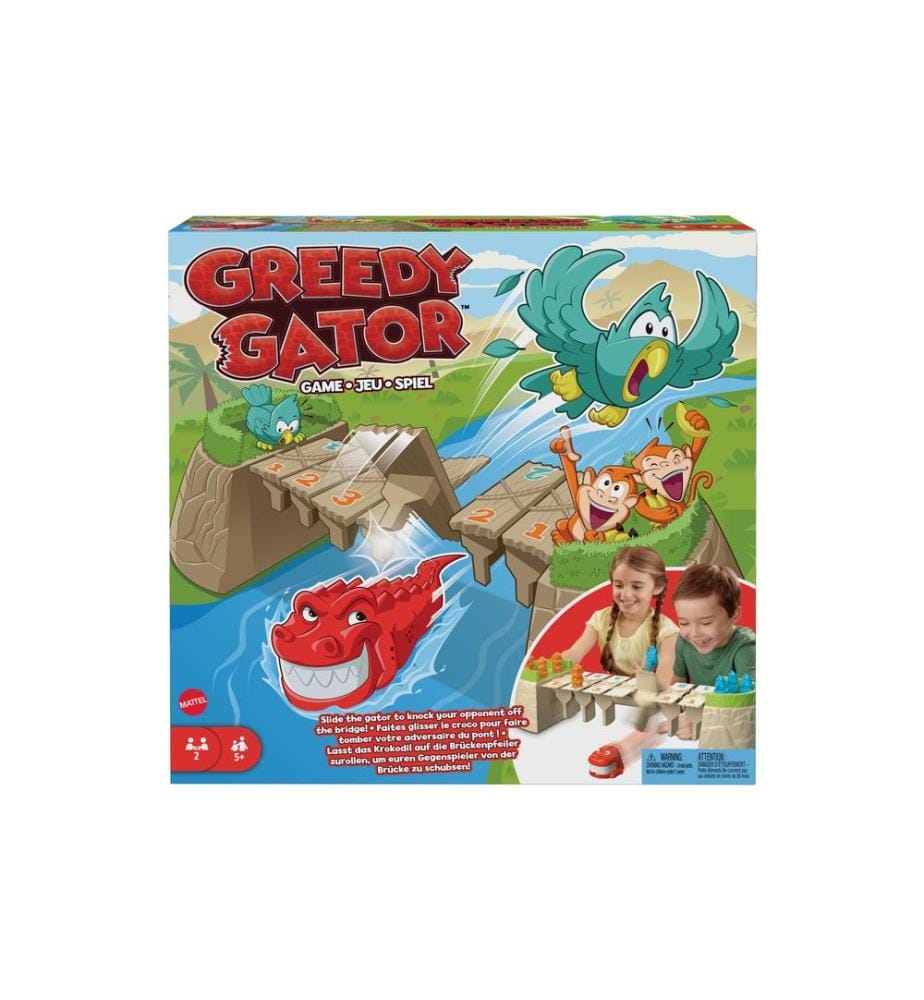 Mattel Spiele - Jeux d’enfant Greedy Gator DE / FR / EN