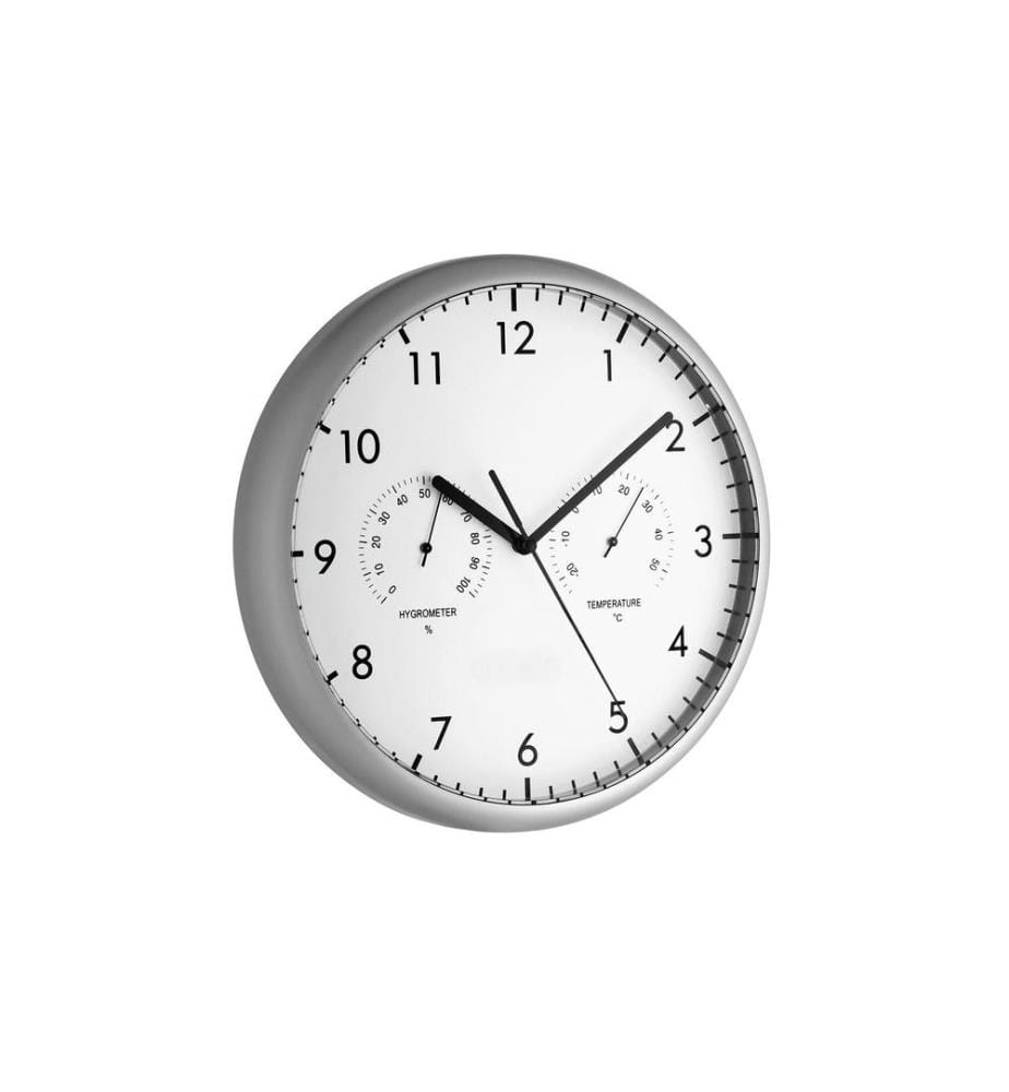 TFA DOSTMANN - Horloge murale Argenté
