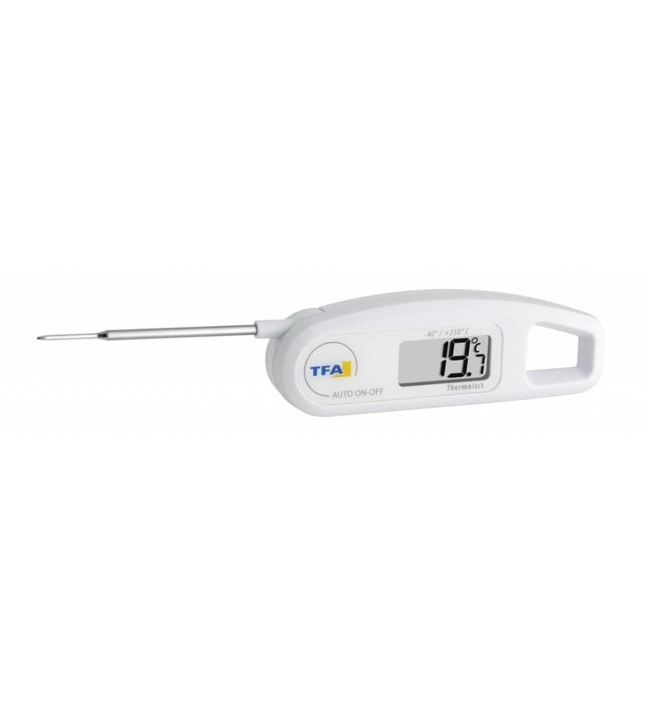 TFA DOSTMANN - Thermomètre à sonde THERMO JACK, Blanc