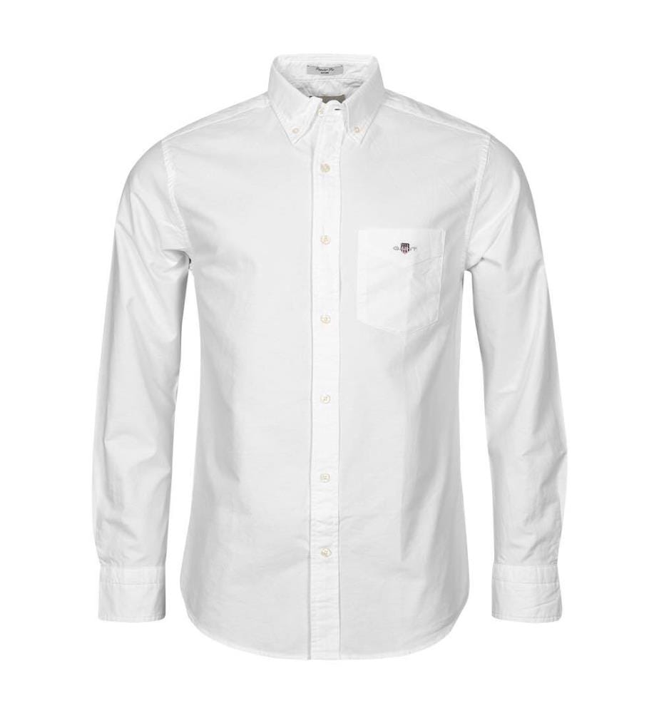 Chemise Regular Fit Oxford - Blanc
