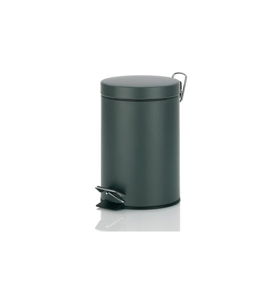 KELA - Poubelle cosmétique Monaco 3 l, Gris foncé