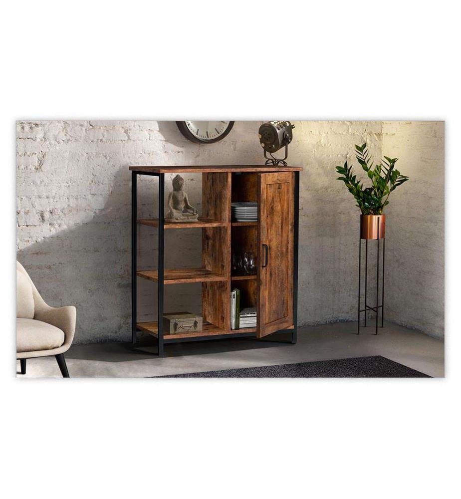 Buffet Elize 70 x 30 x 81 cm - Brun & Noir