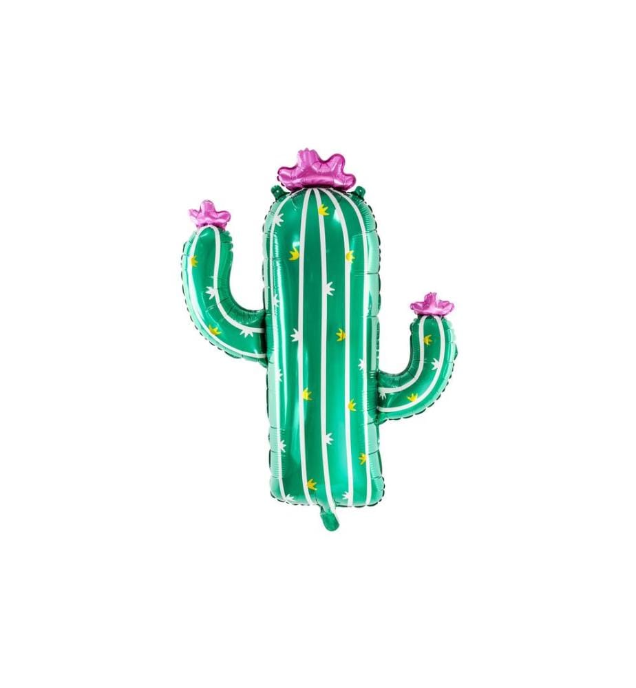 PARTYDECO - Ballon en aluminium Cactus Vert