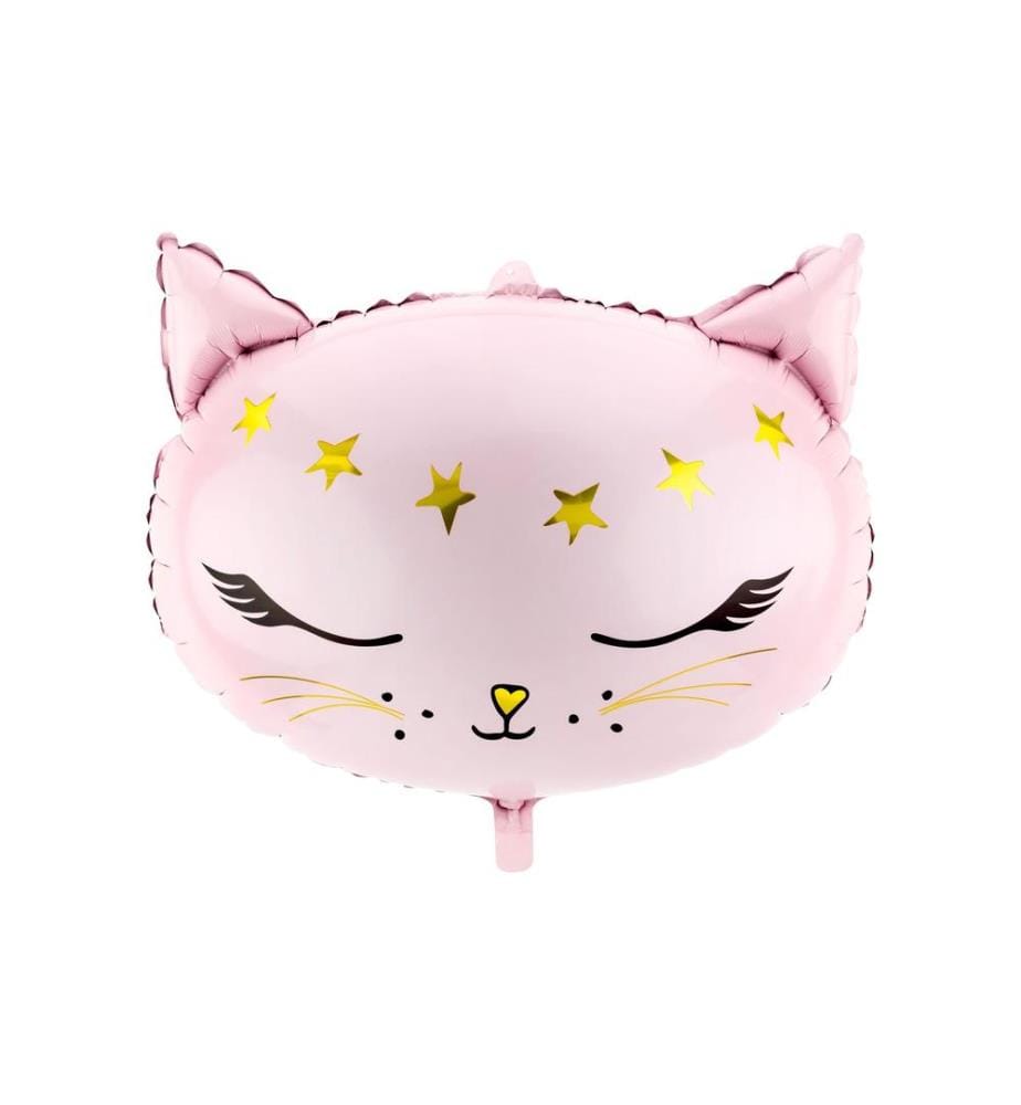 PARTYDECO - Ballon en aluminium Cat Rose