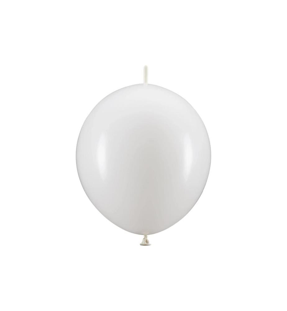 PARTYDECO - Ballon de baudruche Blanc 33 cm, 20 pièces