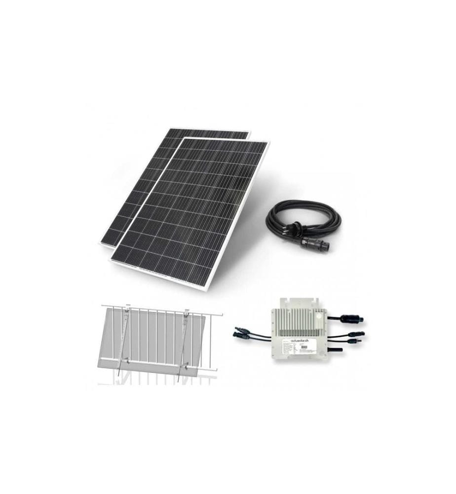 AUTOSOLAR - Installation solaire Centrale électrique sur balcon 600W, support W
