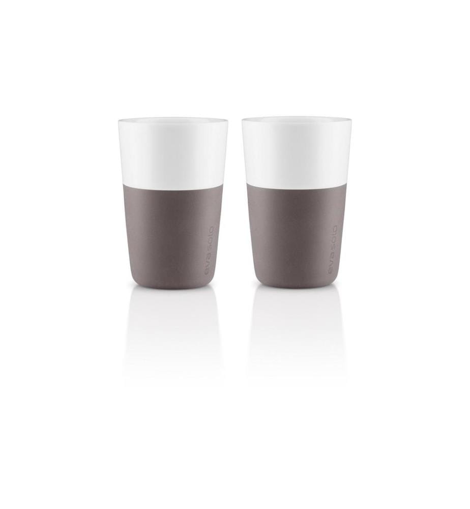 EVA SOLO - Verre à latte macchiato 360 ml, 2 Pièce/s, Gris/Blanc