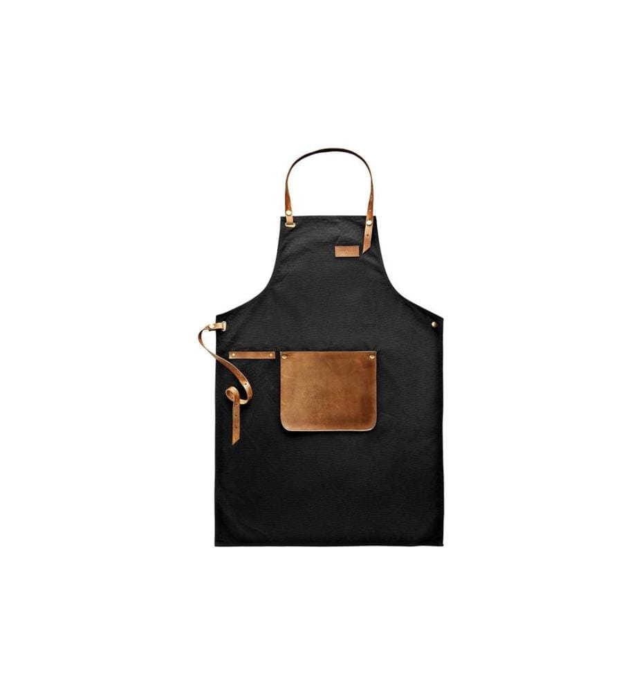EVA SOLO - Tablier de cuisine en toile & cuir Brun/Noir