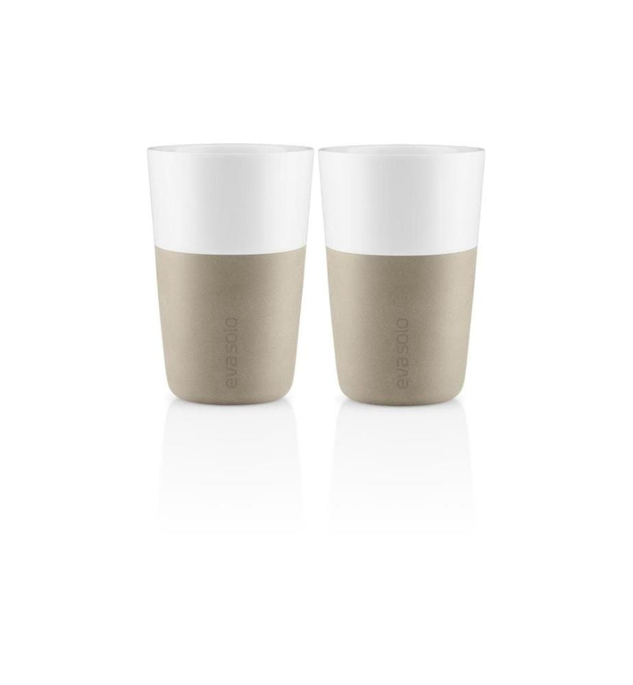 EVA SOLO - Verre à latte macchiato 360 ml, 2 Pièce/s, Beige/Blanc