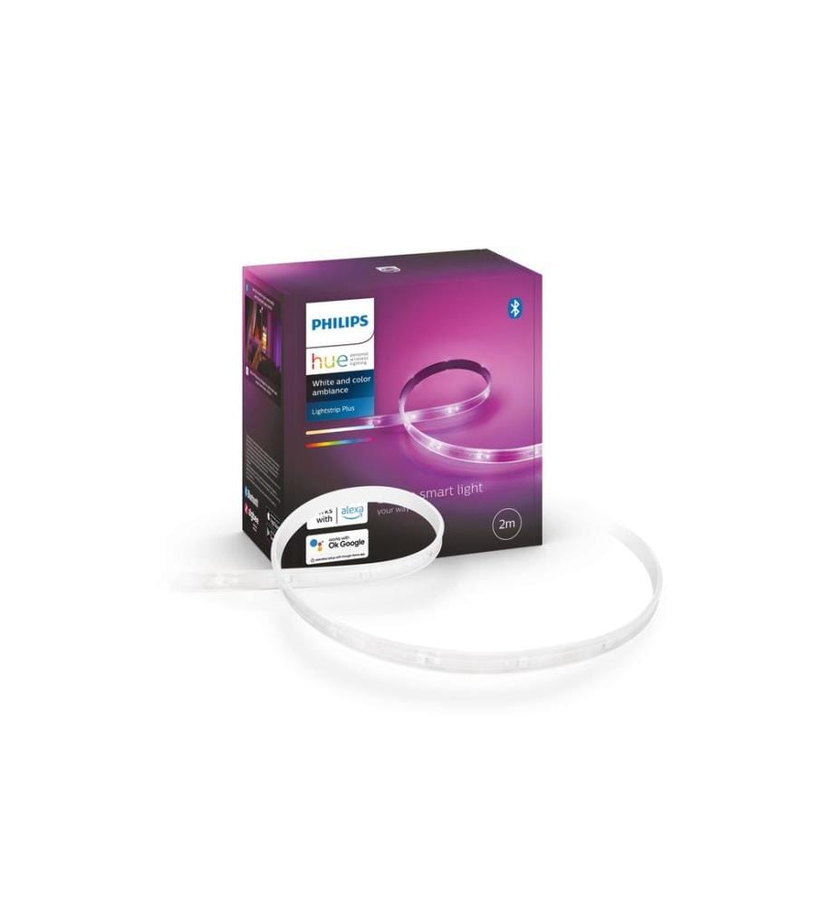 PHILIPS HUE - White & Color Ambiance Lightstrip Plus 2m de base